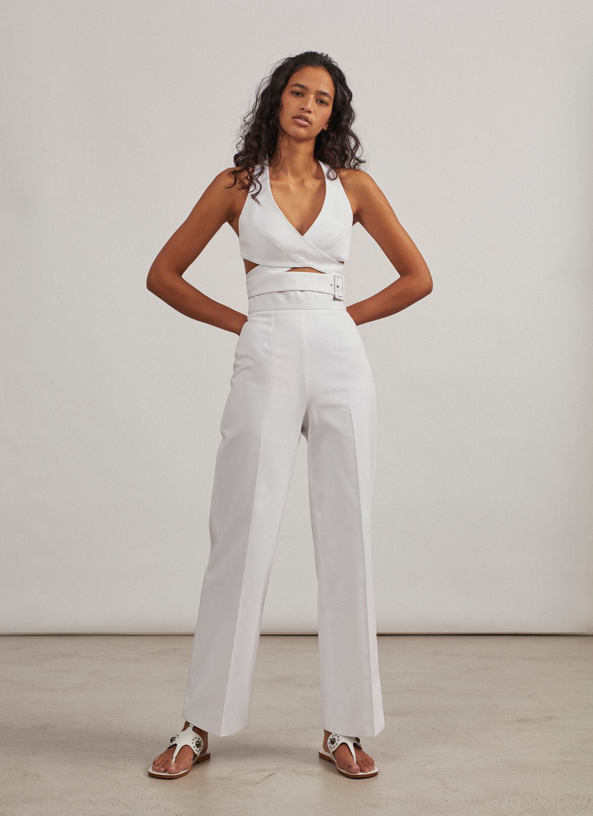 Edition 2004 The Corset Pants in cotton gabardine ALAÏA WHITE EDITION 2004 THE CORSET PANTS IN COTTON GABARDINE